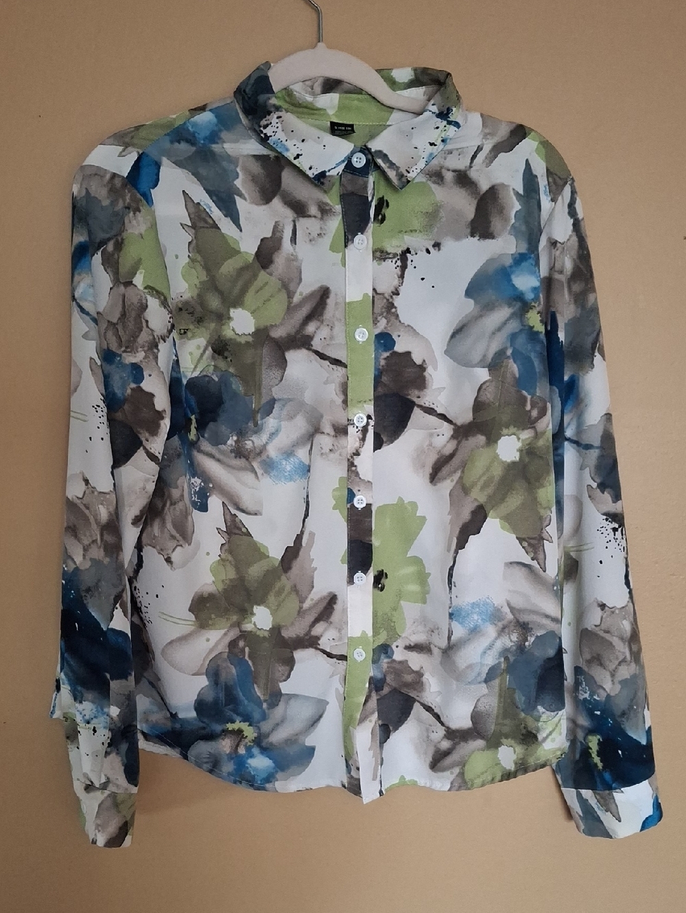 Shein LG Lightweigh Floral Beach Colors Cruise Vacation Layering Office